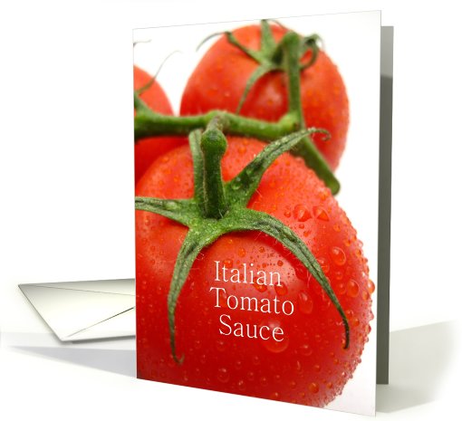 Italian Tomato sauce recipe card (569455)
