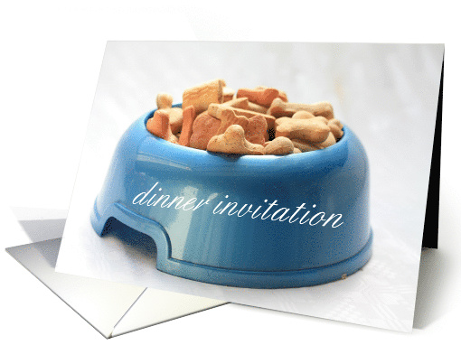 Dog Bowl Dinner Invitation card (571424)