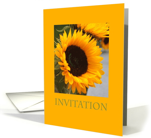 sunflower invitation card (571427)