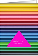 The Closet is Open Coming Out Announcement card