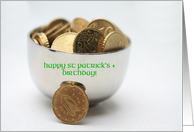 st patrick’s pot of gold for birthday card