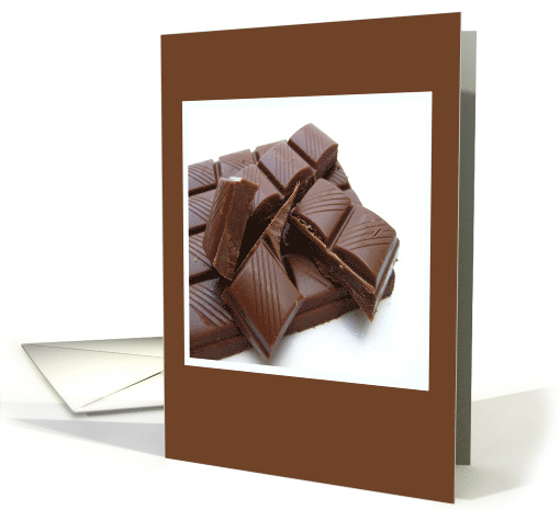 Chocolate Bar Blank Any Occasion card (592475)