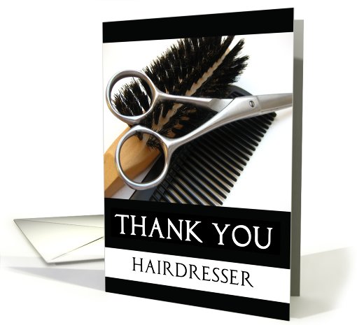 thank you hairdresser card (595498)