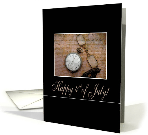 Happy 4th of July Vintage Declaration of Independence card (596945)