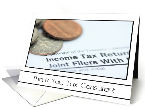 Thank You, Tax Consultant card (599229)