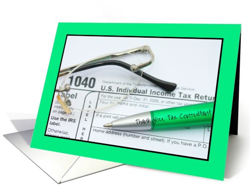 Thank You, Tax Consultant card (599230)