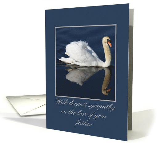 Sympathy on Loss of Father Floating Swan card (613384)