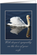 Floating swan loss of wife card