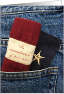 Patriot Day Blue Jeans - In Remembrance card