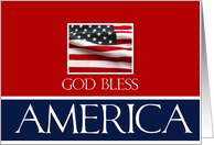 Patriot Day God Bless America - In Remembrance card