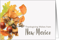 New Mexico Thanksgiving Wishes Fall Foliage card