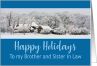 Brother & Sister in Law Winter Wonderland Happy Holidays card