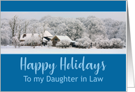 Daughter in Law Winter Wonderland Happy Holidays card