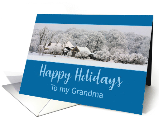 Grandma Winter Wonderland Happy Holidays card (669872)