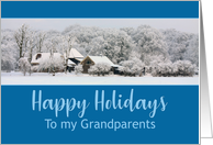 Grandparents Winter Wonderland Happy Holidays card