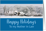 Mother in Law Winter Wonderland Happy Holidays card