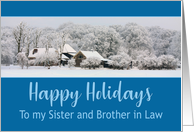Sister & Brother in Law Winter Wonderland Happy Holidays card