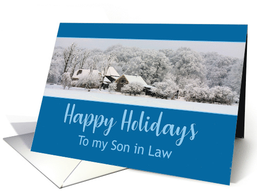 Son in Law Winter Wonderland Happy Holidays card (670707)