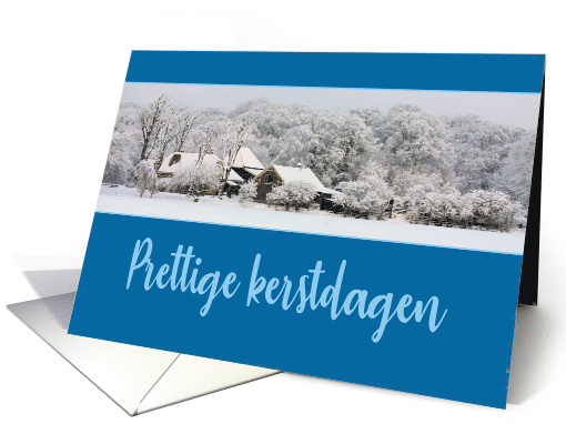 Dutch Winter Wonderland Christmas Prettige Kerstdagen card (670810)