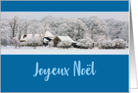 French Winter Wonderland Christmas Joyeux Nol card