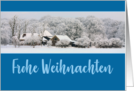 German Winter Wonderland Christmas Frohe Weihnachten card