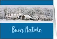 Italian Winter Wonderland Christmas Buon Natale card
