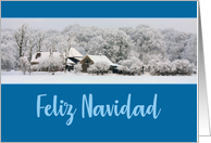 Spanish Winter Wonderland Christmas Feliz Navidad card
