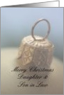 Merry Christmas Ornament card for daughter & son in law card