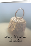 Merry Christmas Ornament card for grandma card