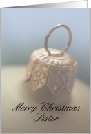 Merry Christmas Ornament card for Sister card