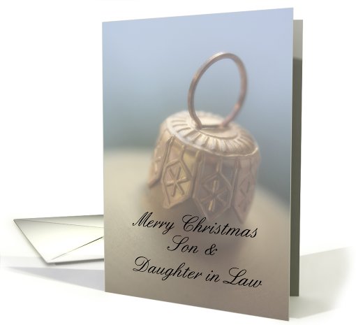 Merry Christmas Ornament card for Son & Daughter in Law card (689977)