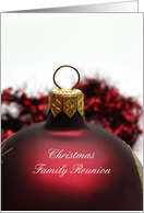 Christmas Family Reunion Invitation card