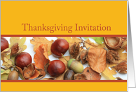 Thanksgiving Invitation Autumn Foliage card