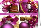 grandson - purple christmas collage card