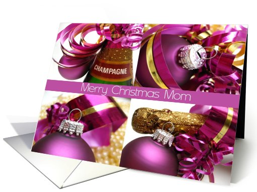mom  - purple christmas collage card (708021)