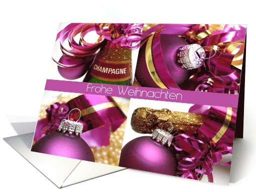 german - purple christmas collage card (708067)
