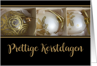 Dutch Christmas Prettige Kerstdagen Baubles in a Box card