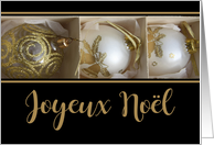French Christmas Joyeux Nol Baubles in a Box card