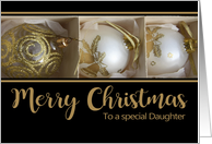 Daughter Merry Christmas Baubles in a Box card