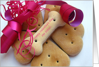 Happy Valentine’s Day Pet Sitter - Dog Biscuits card