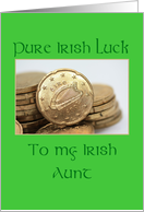 Aunt Pure Irish Luck St. Patrick’s Day card