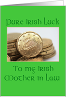 mother in law Pure Irish Luck St. Patrick’s Day card