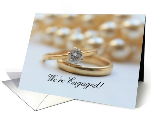engagement announcement - diamond ring card (761232)