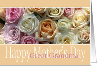 Great Grandma Happy Mother’s Day Pastel Roses card