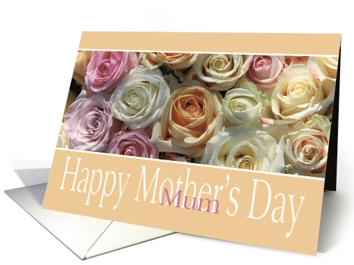 Mum Happy Mother's Day Pastel Roses card (795867)