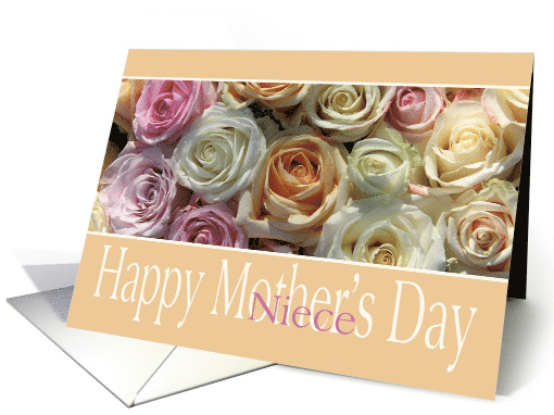 Niece Happy Mother's Day Pastel Roses card (795880)