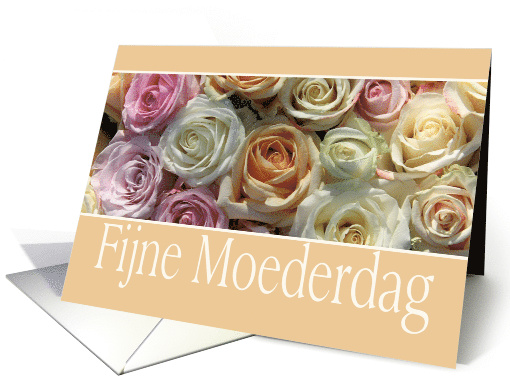 Dutch Happy Mother's Day Pastel Roses card (796632)