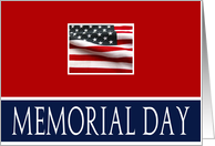 memorial day card american flag card