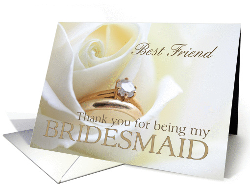 Best Friend Thank you for being my bridesmaid - Bridal set... (850806)