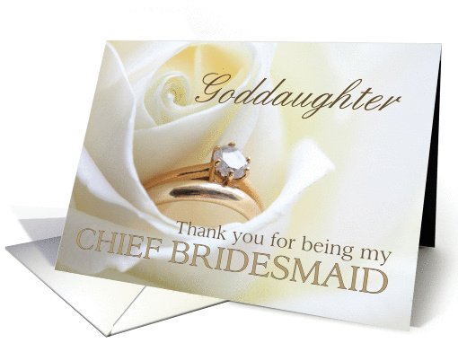 Goddaughter Thank you for being my chief bridesmaid -... (850827)